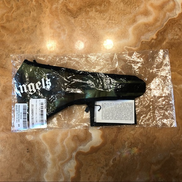 Brand New PALM ANGELS Green Camo Logo Mask BNIB - Picture 5 of 11